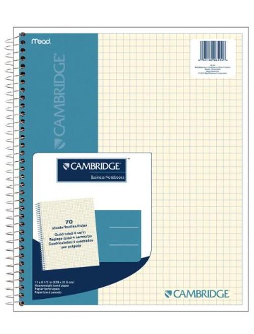 Cambridge Quad Wirebound Notebook 70ct (06194)