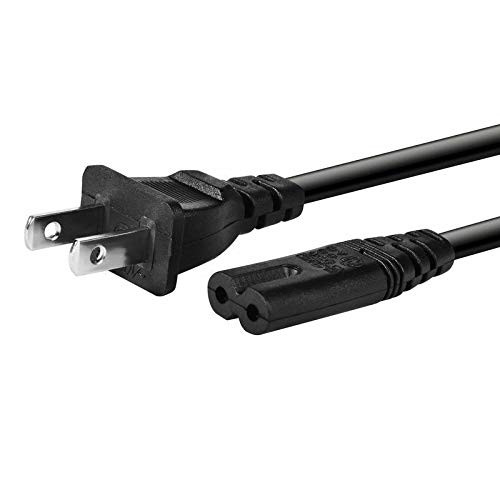 AFKT 2 Prong Pin AC in Power Cord Cable Plug Lead for Harman Kardon JBL Cinema SB100 SB200 SB250 SB300 SB350 SB400 Base 2.2 Channel CNTR Soundbar Suround, Bose Sony DELL JBL IBM Speaker