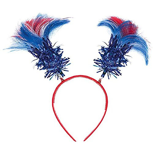Amscan Patriotic Ponytail Head Bopper, Party Accessory