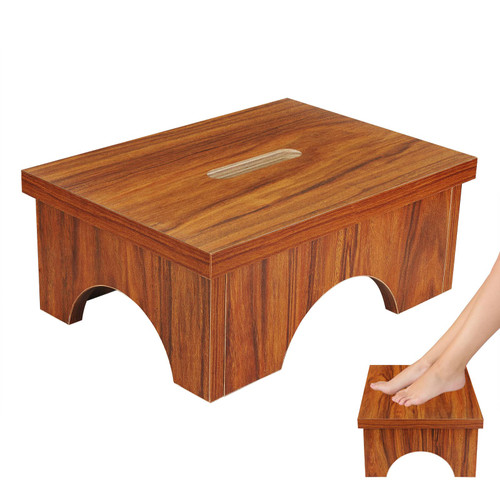 Wooden Step Stool for Adults Kids - Heavy Duty Foot Stool - Small Toddler Foot Stool Bed Step Stools for High Beds for Kids 1000lb Capacity Easy Assemble with Non-Slip Pads