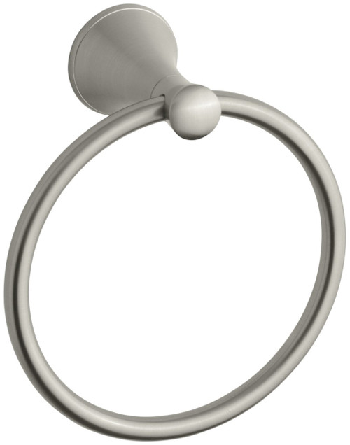 KOHLER K-13435-BN Coralais -Towel Ring, Vibrant Brushed Nickel