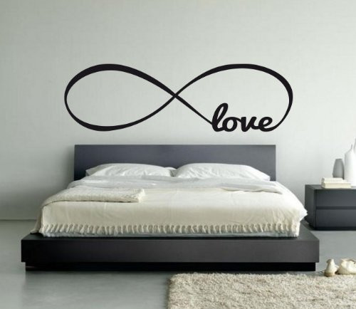 Love Infinity Symbol Large 52wx20h Inch Bedroom Wall Decal Sticker Art Decor Home Vinyl Lettering