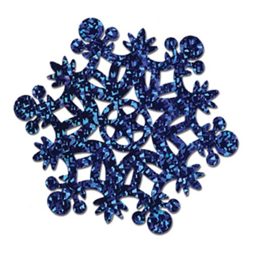 Prismatic Snowflake Cutouts (blue) Party Accessory  (1 count) (1/Pkg)