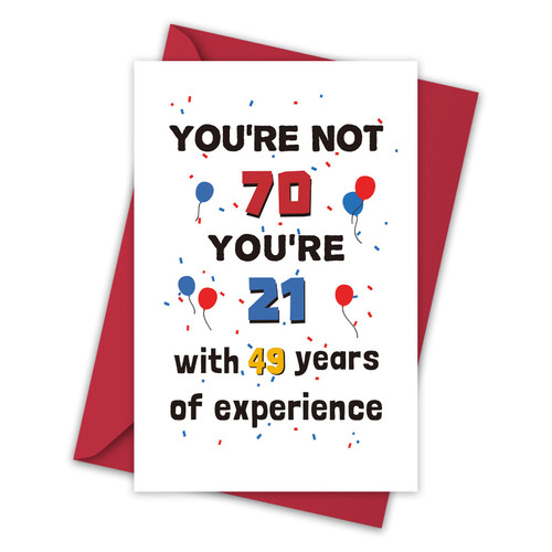 Funny 70th Birthday Card, Happy 70th Birthday Card, Humorous 70 Years Old Bday Card for Grandma Father Husband Him... Funny 70th Birthday Card, Happy 70th Birthday Card, Humorous 70 Years Old Bday Card for Grandma Father Husband Him...
