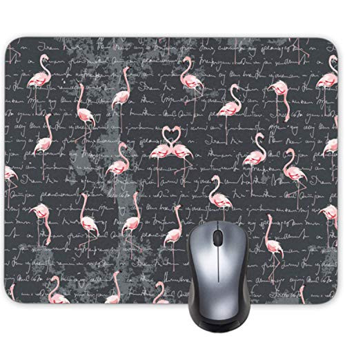 Flamingo Mouse pad Text -Office Desktop or Gaming Cloth Surface Natural Rubber Mouse Mat Office Desktop or Gaming Cloth Surface Natural Rubber Mouse Mat