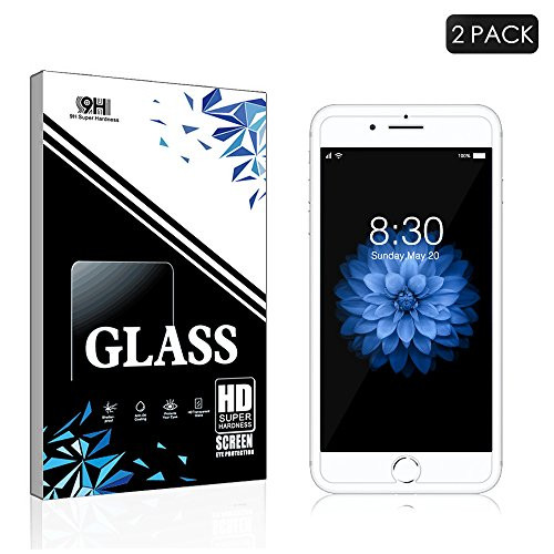 Ponoto Compatible for iPhone 7, 8 Screen Protector Glass, Tempered Glass Screen Protector Compatible iPhone 7, 8 [4.7" inch] (2-Pack)