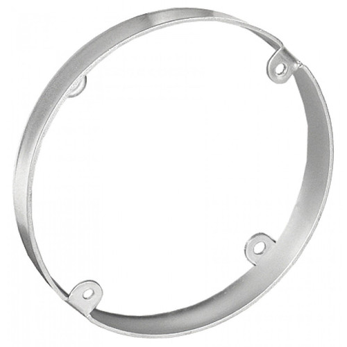 2 Pcs, 4 in. Round Pan Box Extension Ring, 1/2 in. Deep, Zinc Plated Steel Used to Mount Ceiling & Wall Lighting Fixtures to Provide Additional Wire Capacity