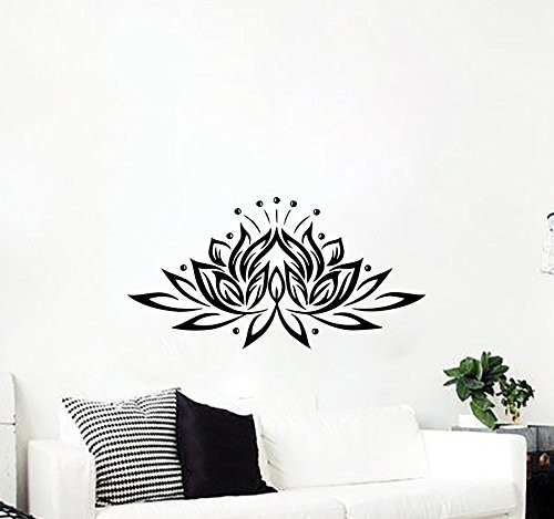 Housewares Vinyl Decal Lotus Flower Home Wall Art Decor Removable Stylish Sticker Mural Unique Design for Any Room tk84