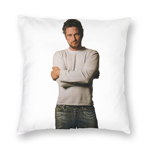 FOIDL Gerard Butler Throw Pillow Covers Soft Square Pillowcases for Decorative Home Party Decor Bed Couch Car 24"X24"