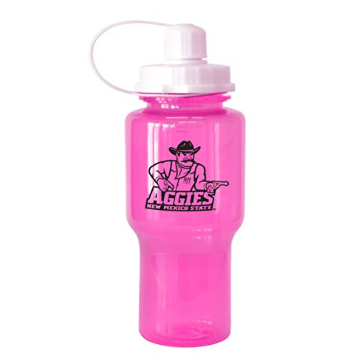 NCAA New Mexico State Aggies Tritan Travel Mate Pink Water Bottle, 24-Ounce