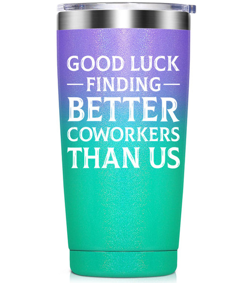 Going Away Gifts for Coworkers, Coworker Leaving Gifts, Goodbye, Farewell, New Job Gifts for Coworker, Good Luck Finding Better Coworkers Than Us, 20 Oz Tumbler with Keychain-Glitter Mermaid Going Away Gifts for Coworkers, Coworker Leaving Gifts, Goodbye, Farewell, New Job Gifts for Coworker, Good Luck Finding Better Coworkers Than Us, 20 Oz Tumbler with Keychain-Glitter Mermaid