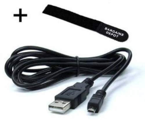Bargains Depot 5 feet USB 2.0 Nikon UC-E6, UC-E16, UC-E17 Camera Compatible + Cable Tie For Nikon D3200, D5000, D5100, D5200