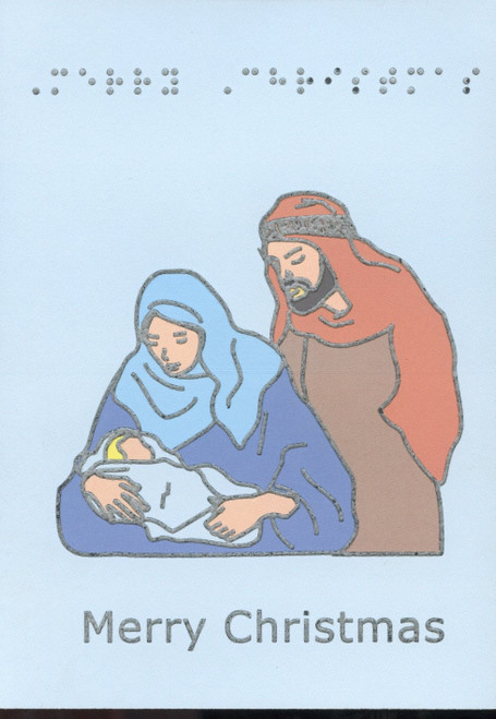Braille and Tactile Greeting Card: A Blessed Christmas