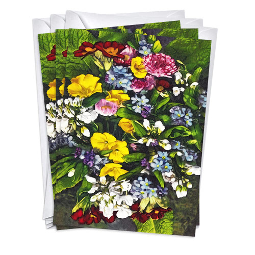 Wright Home & Gift Funeral Cards for Celebration of Life, Sympathy Card for Support (5x7) 3 Pack Set with Envelopes, Floral Condolence Cards