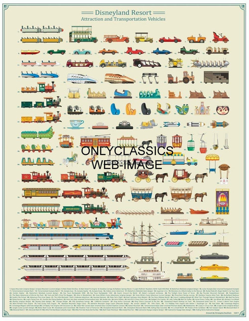 OnlyClassics Disneyland Amusement Park Rides 12X16 Poster Train AUTOPIA CAR Pirates Caribbean OnlyClassics Disneyland Amusement Park Rides 12X16 Poster Train AUTOPIA CAR Pirates Caribbean