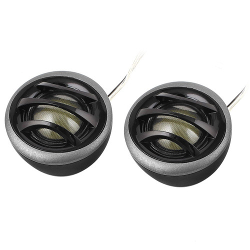uxcell Pair 2" 150W Micro Dome Car Audio Tweeters Speakers Black Gray