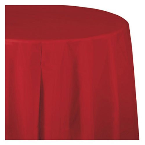 Creative Converting Touch of Color Paper Banquet Table Cover, Classic Red