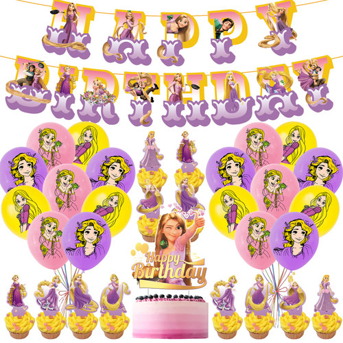 Rapunzel Birthday Decorations, Tangled Rapunzel Party Supplies Includes Rapunzel Happy Birthday Banner, Cake Topper, Balloons, Cupcake Topper, Princess Rapunzel Birthday Party Decor for Kids Boys Rapunzel Birthday Decorations, Tangled Rapunzel Party Supplies Includes Rapunzel Happy Birthday Banner, Cake Topper, Balloons, Cupcake Topper, Princess Rapunzel Birthday Party Decor for Kids Boys