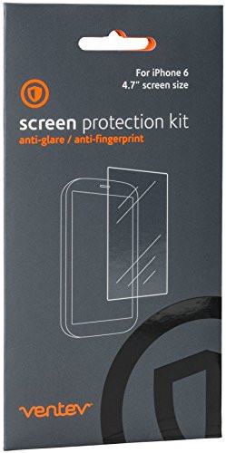 Ventev Anti-Glare Anti-Fingerprint Screen Protector for iPhone 6 - Retail Packaging - Clear