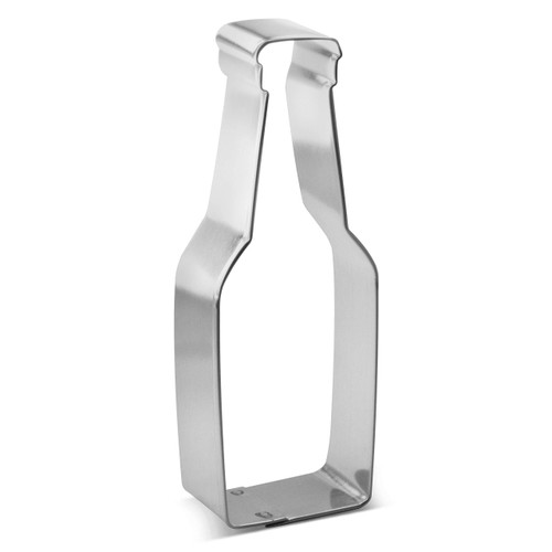 Bottle Cookie Cutter 4.5 in B1736 - Foose Cookie Cutters - USA Tin Plated Steel Bottle Cookie Cutter 4.5 in B1736 - Foose Cookie Cutters - USA Tin Plated Steel