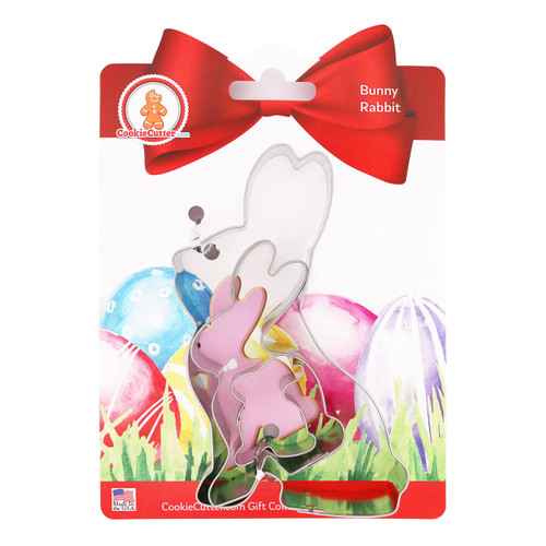 Foose Cookie Cutters Easter Bunny Rabbit Cookie Cutter 3 Piece Set Hang Tag Cookie Recipe Card, USA Foose Cookie Cutters Easter Bunny Rabbit Cookie Cutter 3 Piece Set Hang Tag Cookie Recipe Card, USA