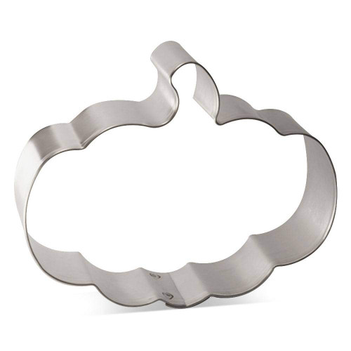 Flat Pumpkin Cookie Cutter 3.75 in B1576 - Foose Cookie Cutters - USA Tin Plate Steel Flat Pumpkin Cookie Cutter 3.75 in B1576 - Foose Cookie Cutters - USA Tin Plate Steel