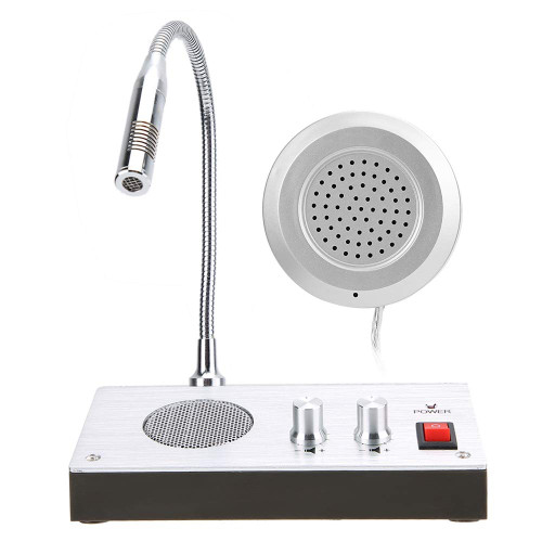 Counter Intercom Interphone, Noise-Free Dual-Way Bank/Office/Store/Station Window(US)