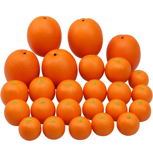 Gresorth 25pcs Artificial Lifelike Orange Set Fake Realistic Fruit Model Home House Kitchen Food Centerpieces Decoration Party Display Gresorth 25pcs Artificial Lifelike Orange Set Fake Realistic Fruit Model Home House Kitchen Food Centerpieces Decoration Party Display