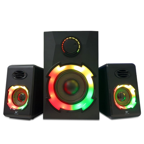 OROW Bluetooth Computer Speakers,18W PC Speakers with Subwoofer,Gaming Speakers with Bass,Support SD&USB Play, 2.1 Multimedia Speakers System with RGB(S215)