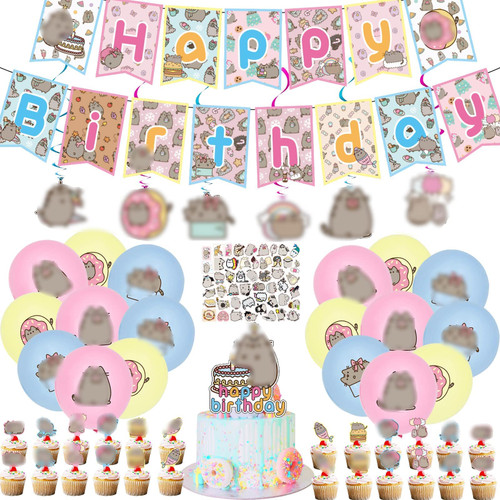 106Pcs Cat Birthday Party Supplies,Include Happy Birthday Banner, Hanging Swirls, Cake Topper, Cupcake Toppers, Balloons, Stickers,Kids Cat Theme Birthday Party 106Pcs Cat Birthday Party Supplies,Include Happy Birthday Banner, Hanging Swirls, Cake Topper, Cupcake Toppers, Balloons, Stickers,Kids Cat Theme Birthday Party