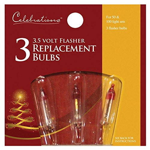 Celebrations Mini Flasher Replacement Bulbs 3.5 V Multi-Colored