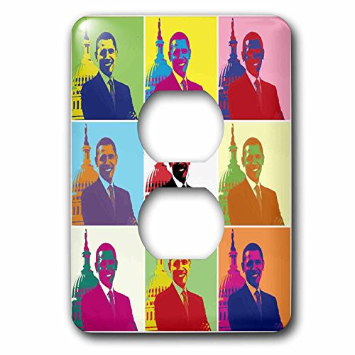 3dRose lsp_130692_6 President Barack Obama Pop Art Light Switch Cover