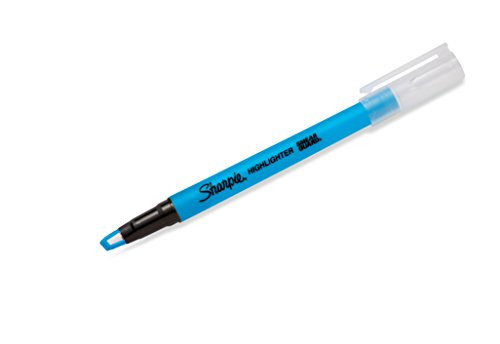 Sharpie Clear View Highlighter Stick, Chisel Tip, Fluorescent Blue, 1 Count (1964662)