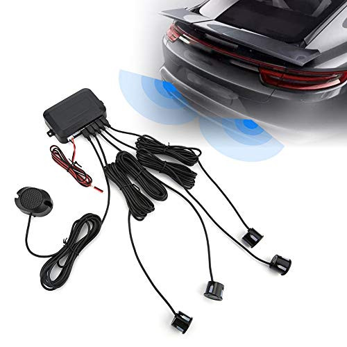 Car Reversing Sensors, 12V Car Parking Sensor Reversing Radar Kit Car Reverse Sensor Warning Sound Indicator Probe System