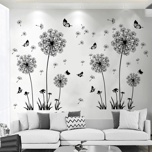 Arawat 2 Set Dandelion Wall Decals Flower Stickers Murals Butterflies Wall Decor for Bedroom Office Bathroom Living Room Floral Wall Decals Removable Wall Art Decoration Peel and Stick Room Wall Decor Arawat 2 Set Dandelion Wall Decals Flower Stickers Murals Butterflies Wall Decor for Bedroom Office Bathroom Living Room Floral Wall Decals Removable Wall Art Decoration Peel and Stick Room Wall Decor