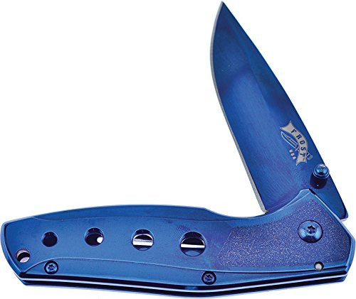 Frost Cutlery F181004BL-BRK Framelock Blue A/O