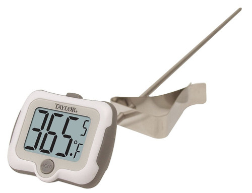 Taylor 983915 Classic Series Deep Fry / Candy Digital Thermometer with Adjustable Head and 9" Stem