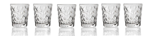Lorenzo Laurus Collection Rcr Crystal Shot Glasses, Set of 6