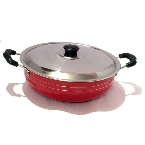 G&D Non-Stick Aluminium Kadai 2 litre with Steel Lid Deep fry pan Kadai Indian kadhai Nonstick All Purpose Pan Non-Stick Cookware Cooking Pan Free Scrubber and Spatula G&D Non-Stick Aluminium Kadai 2 litre with Steel Lid Deep fry pan Kadai Indian kadhai Nonstick All Purpose Pan Non-Stick Cookware Cooking Pan Free Scrubber and Spatula