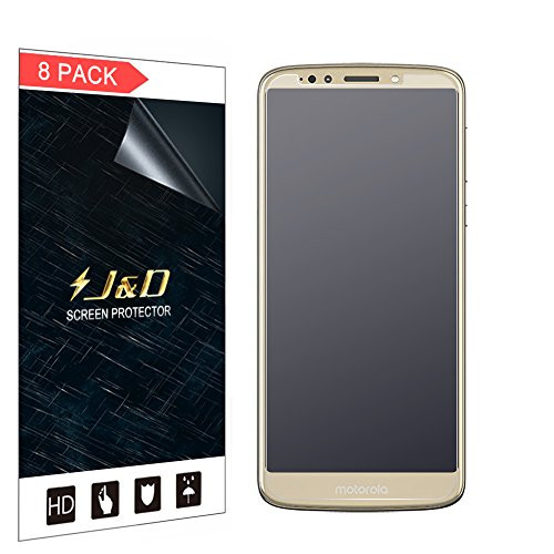 J&D Compatible for 8-Pack Moto E5 Plus/E5 Supra Screen Protector, [Anti-Glare] [Not Full Coverage] Matte Film Shield Screen Protector for Motorola E5 Plus, Motorola E5 Supra Matte Screen Protector