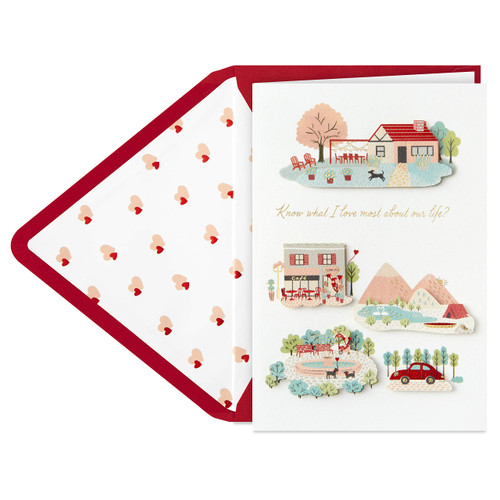 Hallmark Signature Romantic Anniversary Card, Love Card for Husband, Wife, Boyfriend, Girlfriend (What I Love Most) Hallmark Signature Romantic Anniversary Card, Love Card for Husband, Wife, Boyfriend, Girlfriend (What I Love Most)