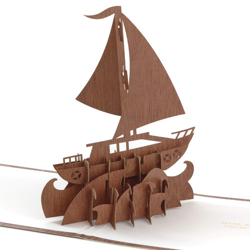 Hallmark Signature Paper Wonder Wood Pop Up Fathers Day Card (Sailboat)