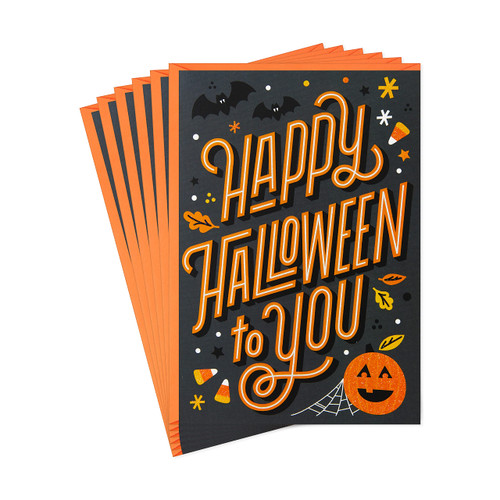 Hallmark Pack of Halloween Cards, Happy Halloween (6 Cards with Envelopes)