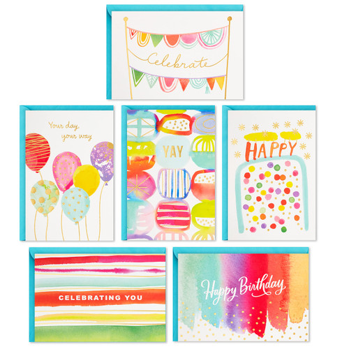 Hallmark Birthday Cards Assortment, 36 Cards with Envelopes (Celebrate) Hallmark Birthday Cards Assortment, 36 Cards with Envelopes (Celebrate)