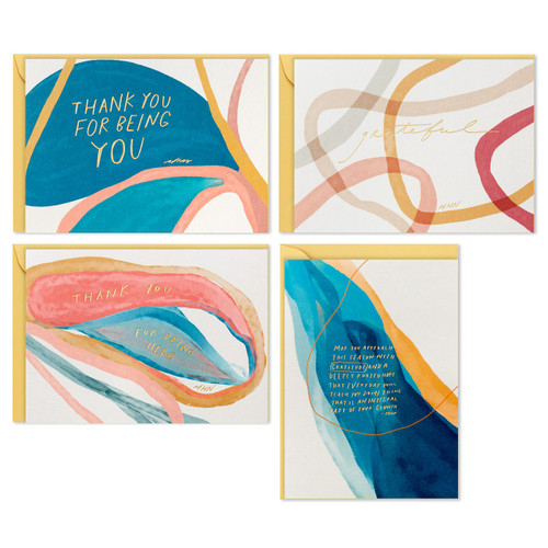 Hallmark Morgan Harper Nichols Thank You Cards Assortment with Organizer (40 Cards and Envelopes)
