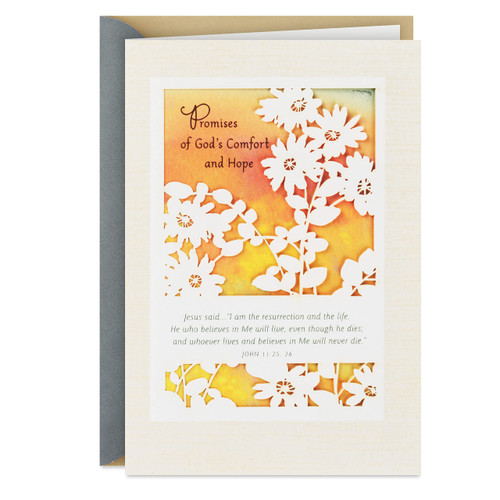 Hallmark DaySpring Religious Sympathy Card (God's Comfort and Hope) Hallmark DaySpring Religious Sympathy Card (God's Comfort and Hope)