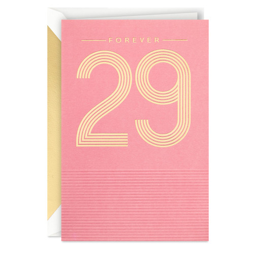 Hallmark Signature Birthday Card (Forever 29)