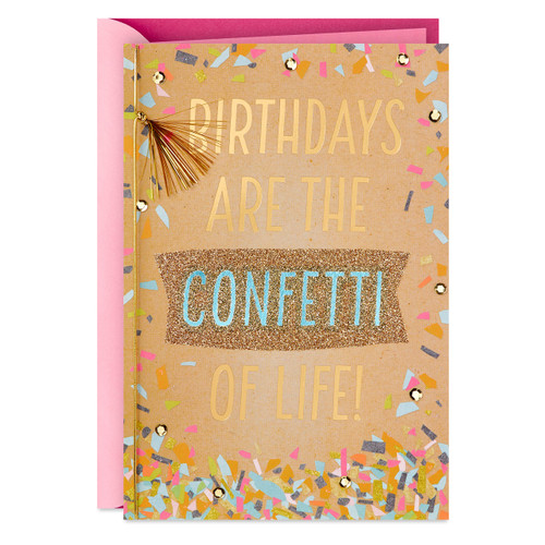 Hallmark Birthday Card (Birthdays Are the Confetti of Life) Hallmark Birthday Card (Birthdays Are the Confetti of Life)