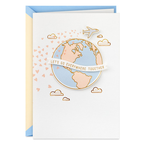 Hallmark Signature Anniversary Card, Love Card, Romantic Birthday Card for Husband, Wife, Boyfriend, Girlfriend (Travel) Hallmark Signature Anniversary Card, Love Card, Romantic Birthday Card for Husband, Wife, Boyfriend, Girlfriend (Travel)