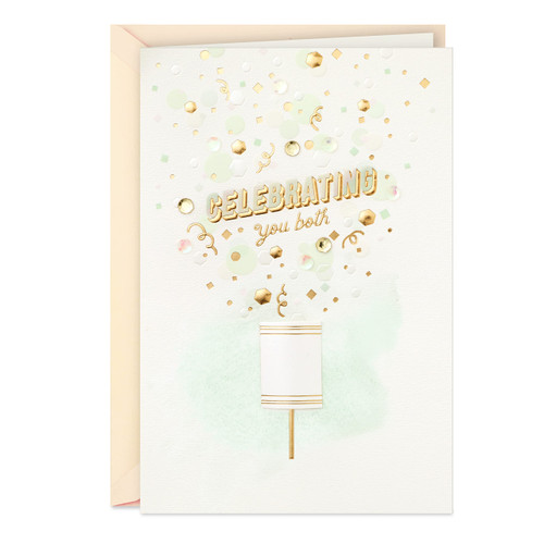 Hallmark Signature Wedding Card, Bridal Shower Card, Engagement Card (Confetti)